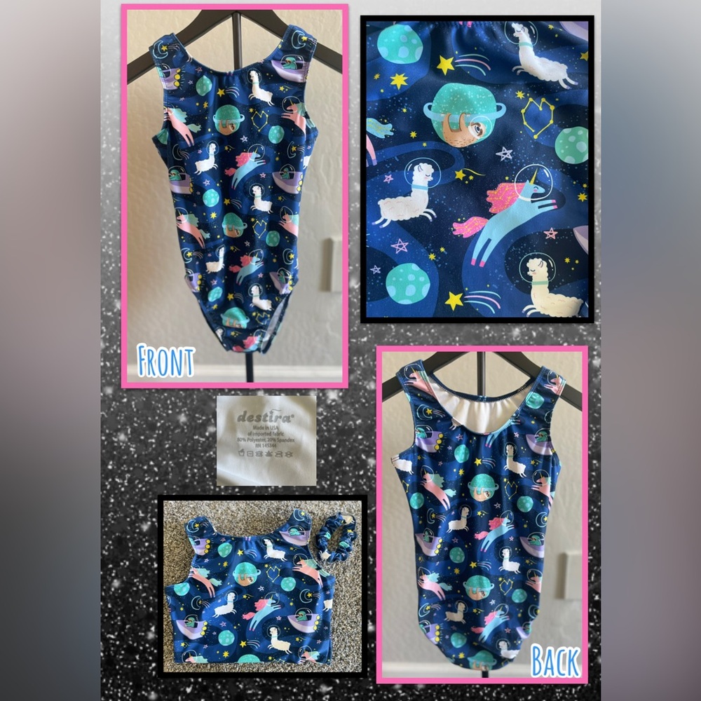 New w/o tags! Desira Unicorn and Llama Print Leotard